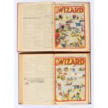 Wizard (Jan-Jun 1943) 1015-1027. Half-year of propaganda war issues. With Wizard (Mar-Oct 1947)