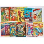 6d and 1/- reprints + (1950s). Brick Bradford 26, Fight Comics 3 (68pgs), Movie Classics 7, Planet