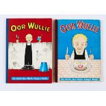 Oor Wullie Book (1959) Fence paintin', (1961) Smilin' Breakfast. 1959: Bright covers and spine,