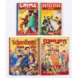 G.G. Swan Detective Album (1947), Crime Album (1974), Schoolboys Albums (1947, 1950). Mostly text