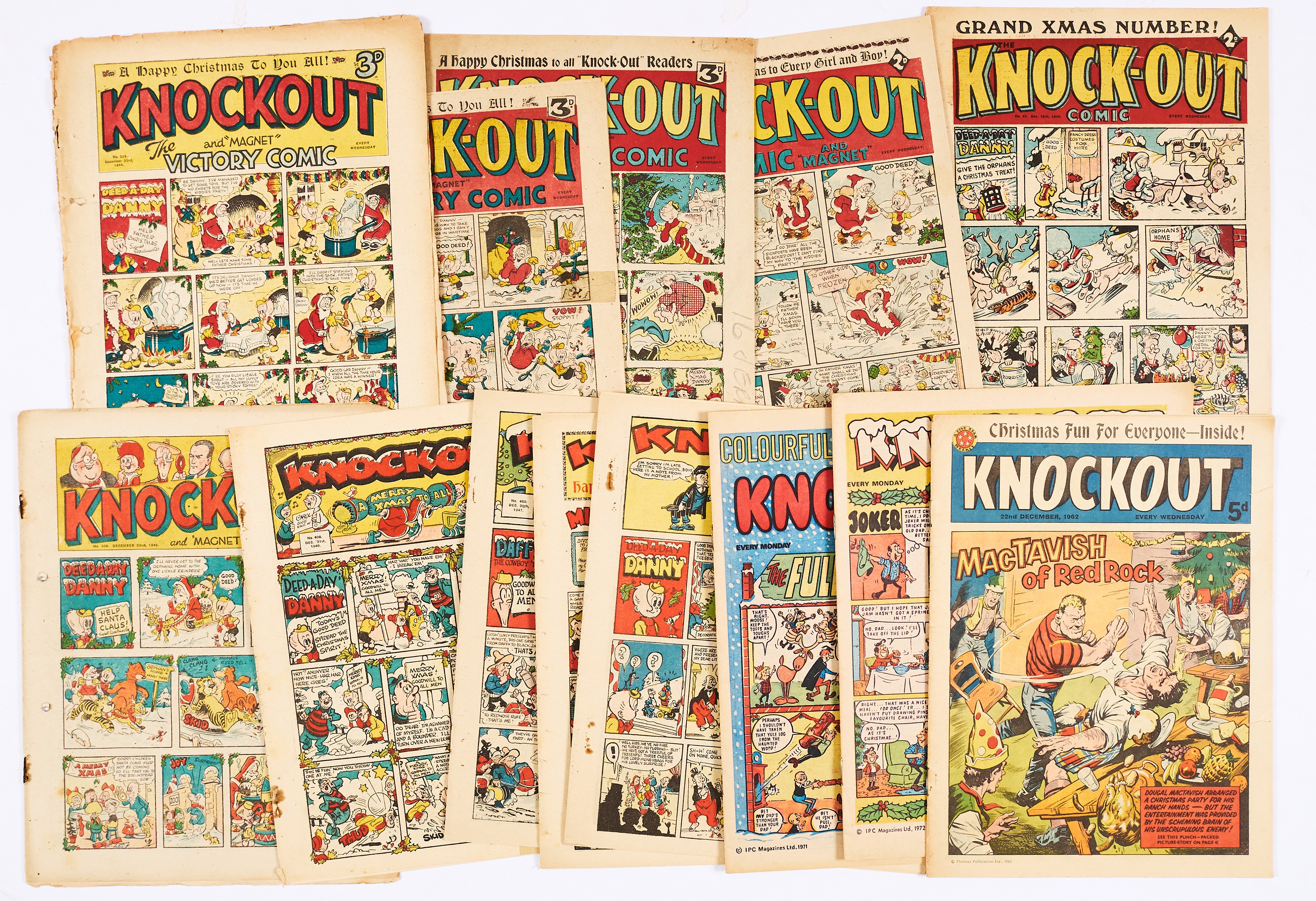 Knock-Out Grand Xmas Number (1939-72) 42, 96, 200, 251, 304, 356, 408, 460, 513, 564. With Xmas