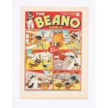 Beano No 20 (1938). Bright, fresh covers, cream pages, small chip out of cover overhang [vfn]