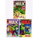 Incredible Hulk (1968) 102-104 [vg+/vg/gd+] (3). No Reserve