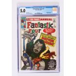 Fantastic Four Annual 2 (1964). CGC 5.0. Off-white/white pages. No Reserve