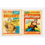 Valiant No 1 with Hurricane No 1 (1962-64). Both with rusty staples [vg+/vg] (2)