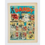 Dandy No 14 (1938). Bright cover with some overhang edge wear, cream pages, a few light foxing spots