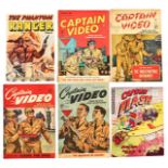 L. Miller Mix + (1950s). Captain Flash 4, Captain Video 2-5, Phantom Ranger 9 [vg-/vg+] (6)