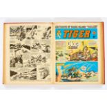 Tiger (Jan-June 1964) Half-year in bound volume. Starring Olac the Gladiator, Roy of the Rovers,