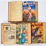 Weird Tales (Jul 1938-March 1939) Vol. 32: Nos 1-6, Vol. 33: Nos 1-3. In three bound volumes.