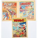 POW! No 1, SMASH! No 1 (rusty staples), WHAM! No 1 (1964-67) [fn-/vg/fn-] (3)