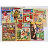 Footy No 1s (1960s-70s). Shoot!, Red Dagger, Score'n'Roar, Scorcher, Striker. With Red Card (1995)