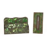 Tiffany Studios, New York, Grapevine Letter Holder. Impressed TIFFANY STUDIOS NEW YORK. Ht 6 1/2'