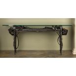 Albert Paley (American, b. 1944) Outstanding & Unusual Console Table. Rochester, New York, 1989.