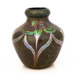 Fine & Rare Tiffany Studios, New York, Decorated Cypriot Vase. circa 1899. Etched L577 with original