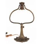 Tiffany Studios , New York, Adjustable Lamp Base. #569. Brown patina. Ht 18" W 11 1/2". Online