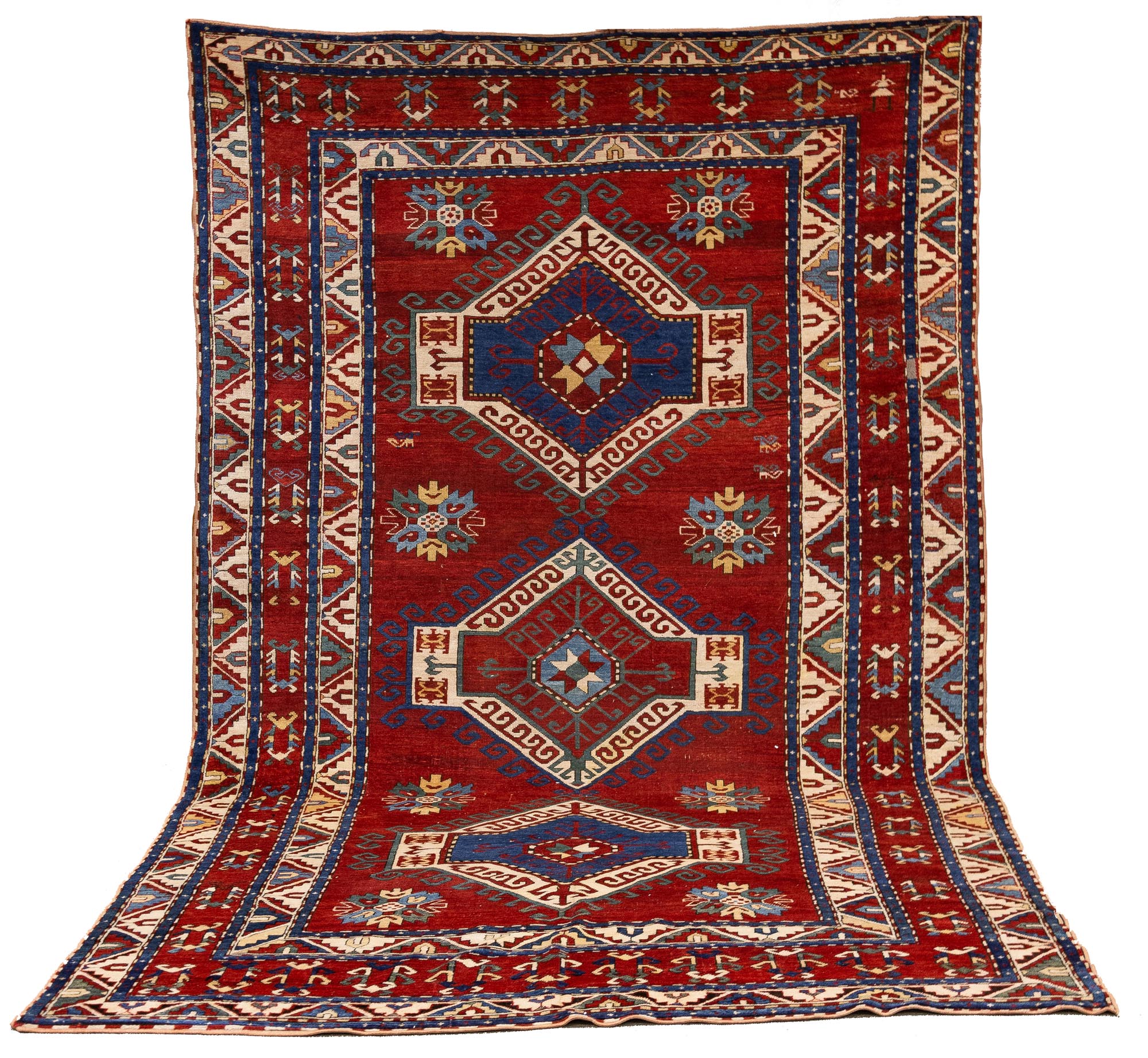 Kazak Rug. Late 19th century 10' 9" x 6' 6". Online bidding available: https://live.