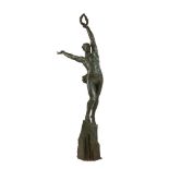 Pierre Le Faguays (French, 1892-1962) "Victory" Bronze Sculpture. Early 20th century. Bronze,
