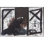 Antoni Tàpies (Spanish, 1923-2012) Triptych. 1989. 14/25. 79" x 117". Anderson Gallery, Buffalo, New