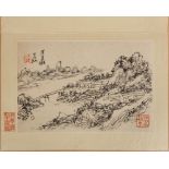 Attributed to Huang Binhong (Chinese, 1865-1955) Album. Album with ten leaves, ink on paper. . Ex.