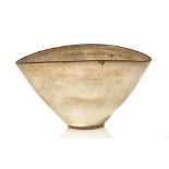 Lucie Rie (British, 1902-1995) Large Oval Bowl. 20th century. Porcelain, Impressed with artist's