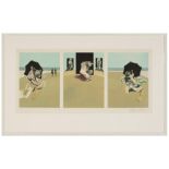 Francis Bacon (British, 1909-1992)Triptych. 1981. Etch-aquatint. 14/99. 24 1/2" x 43 1/4".