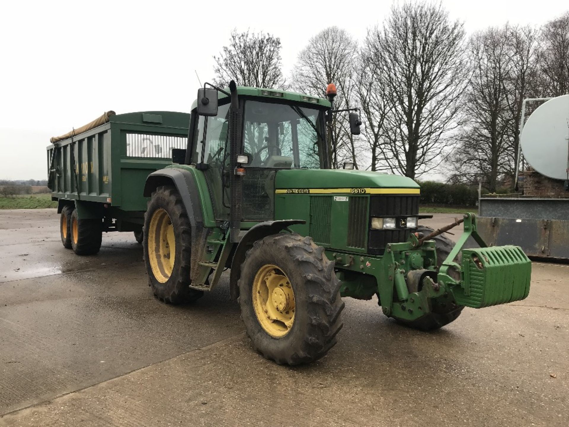 John Deere 6610, T484 JNG, 8,057 hours, Lynx Front Linkage, Rear Linkage, 3 Rear Spool Valves, - Image 2 of 6