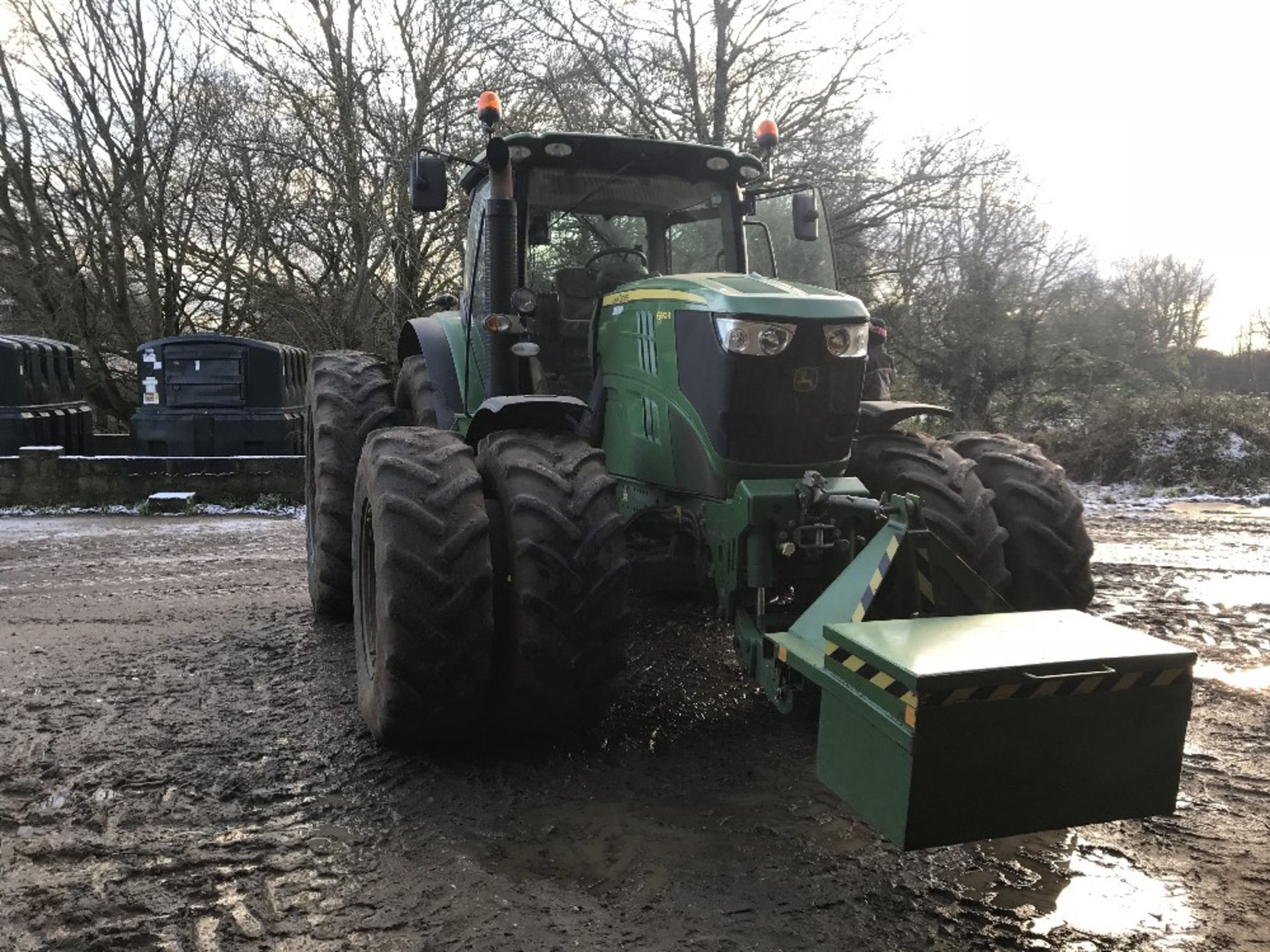 2012 (AU12 NTO) John Deere 6190R, 6,213 hours, Front Linkage, 4 spool valves, Command Arm, - Image 7 of 9