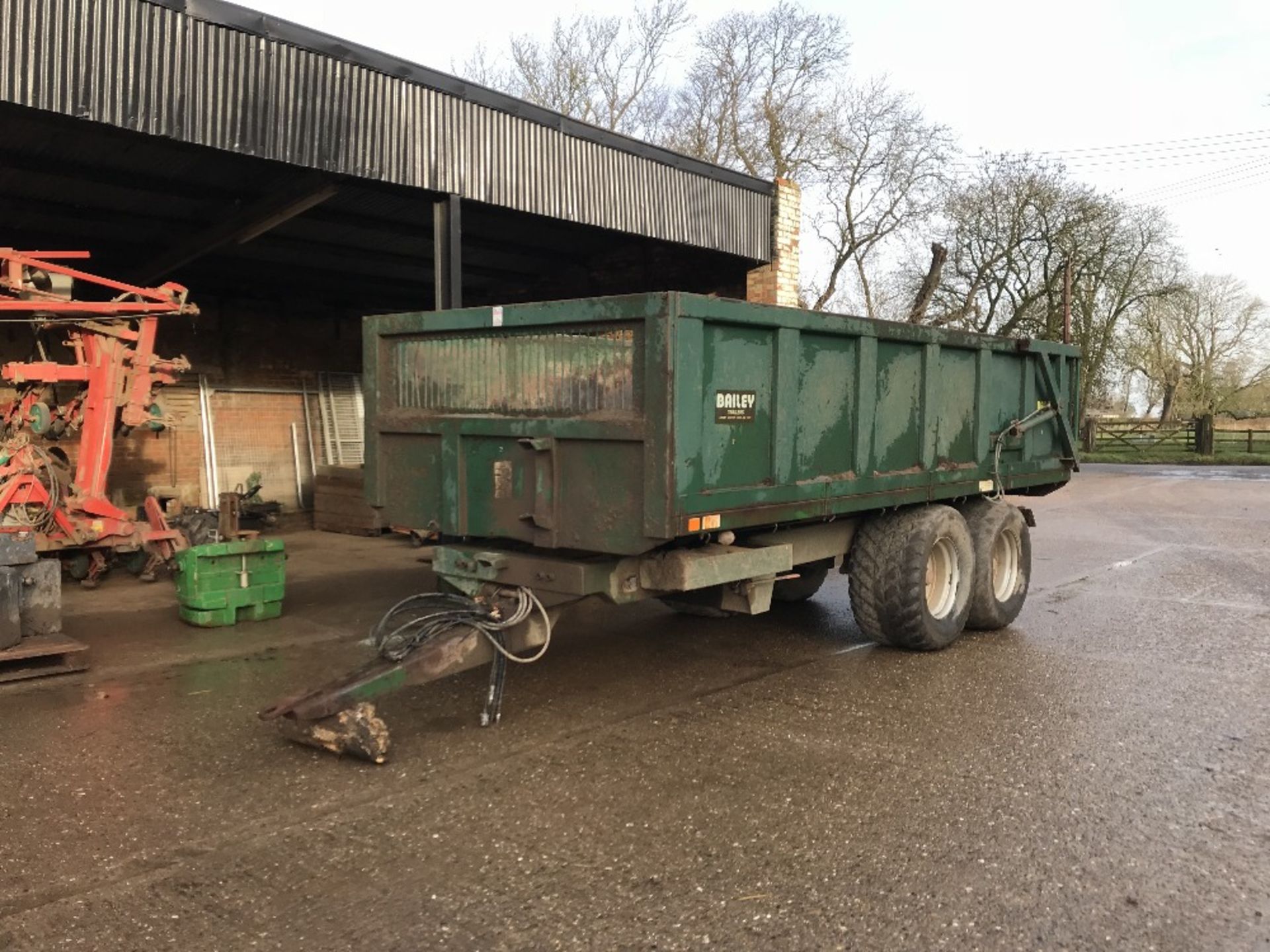 1994 Bailey Trailer 12 Ton Trailer, Hydraulic tailgate, Tyres 560/45 R22. - Image 4 of 5