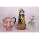 A Royal Doulton figurine, 'Spring Serenade', 7½" high, together with a Royal Doulton 'Farmer John'