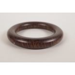 A faux horn bangle, 4" diameter