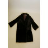A lady's mink fur coat, labelled George Henry Lee, Liverpool, 42" long