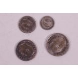 An Edward VIII 1902 Maundy coin set