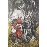 Phillip Richardson, 'Cockerel', limited edition screen print, 11/30, 16" x 24"