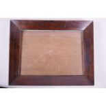 A good rosewood picture frame, aperture 7" x 9