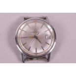 A gentleman's Eternamatic stainless steel automatic wristwatch with calendar window, no. 4688016,