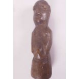 A small West African ceremonial figure, 6½" high