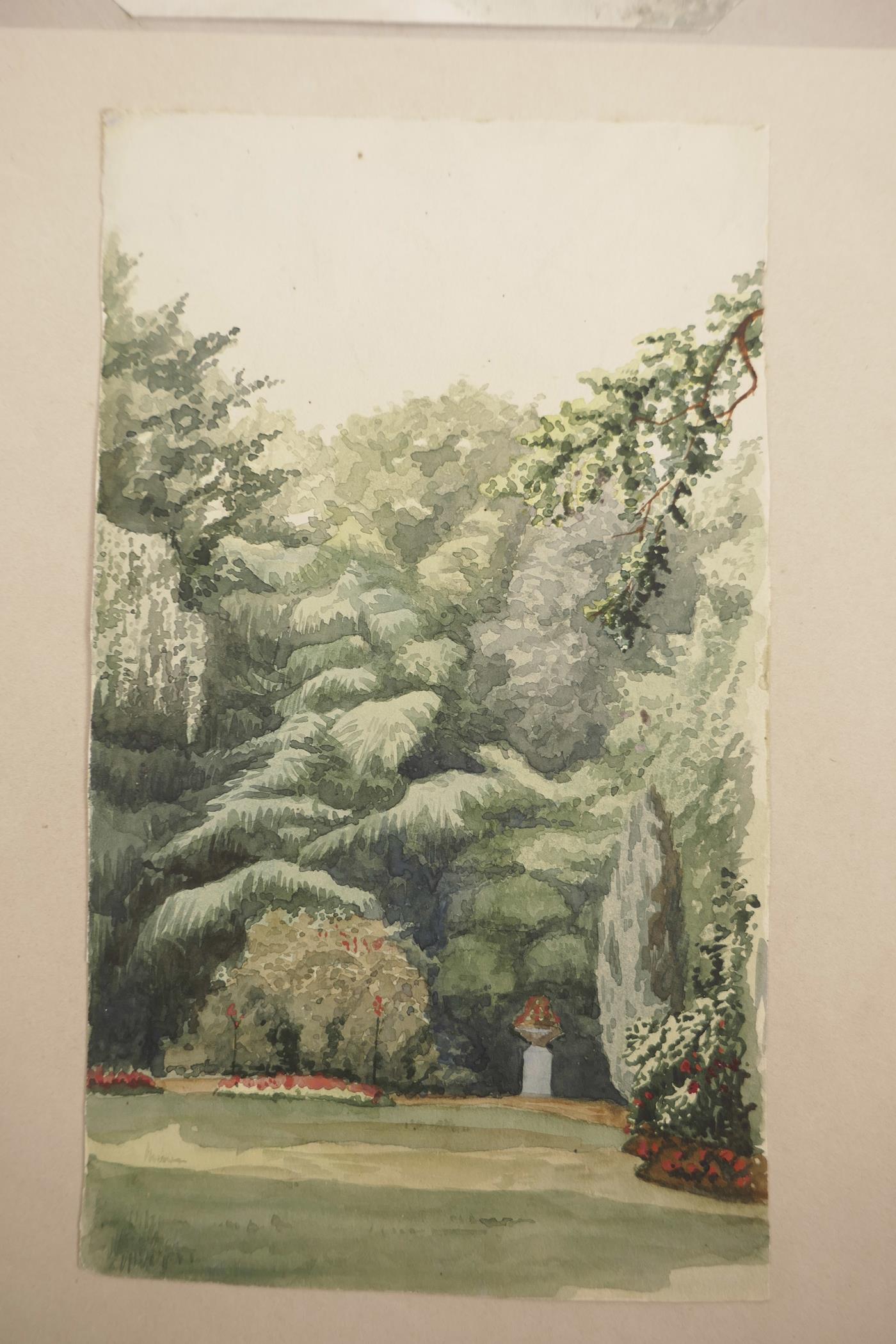 A quantity of unframed C19th and later watercolours, topographical views, the majority inscribed - Image 3 of 8