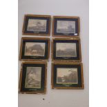 A set of six late C19th/early C20th chromolithographs after old masters, all in gilt frames with