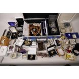 A flight case of costume jewellery, mainly boxed
