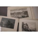 A collection of eleven antique engravings, various subjects, largest 15" x 10"