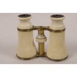 A pair of C19th ivory cased opera glasses by Negretti and Zambra