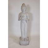 A large cast composite figure of buddha, 51" high