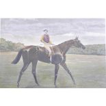 A hand coloured lithograph, McQueen's Derby Winners, 'Common' by Isomony-Thistle, engraved by Eugene