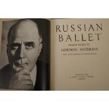 One volume, 'Russian Ballet' camera studies by Gordon Anthony, published by Geoffrey Bles, London