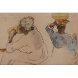 After P. Gaugin, figure studies, lithograph, early C20th, 16" x 21", A/F