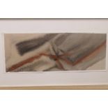 A watercolour, abstract study, signed Irvin 76 (1976), 15" x 5½"