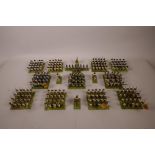 A quantity of lead miniature wargaming models of the Napoleonic era Austrian infantry, eleven