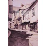 R.W. Pratt (British, fl.1940-50), 'The Shambles - York', signed lower right 1946, watercolour, 15" x