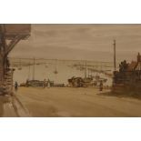 Harry Morley A.R.A. (British, 1881-1943), 'Estuary Scene', signed lower right and dated 1934,