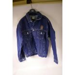 A Warner Bros. Harley Davidson 'Taz' denim jacket, size small